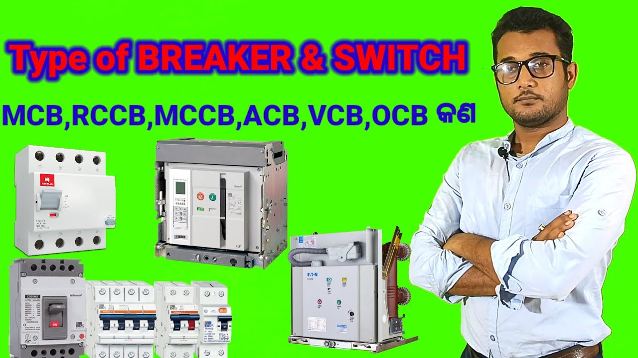 Type of Circuit Breaker & Switch SS, ICDP,ICTP, MCB, RCCB, MCCB, MPCB