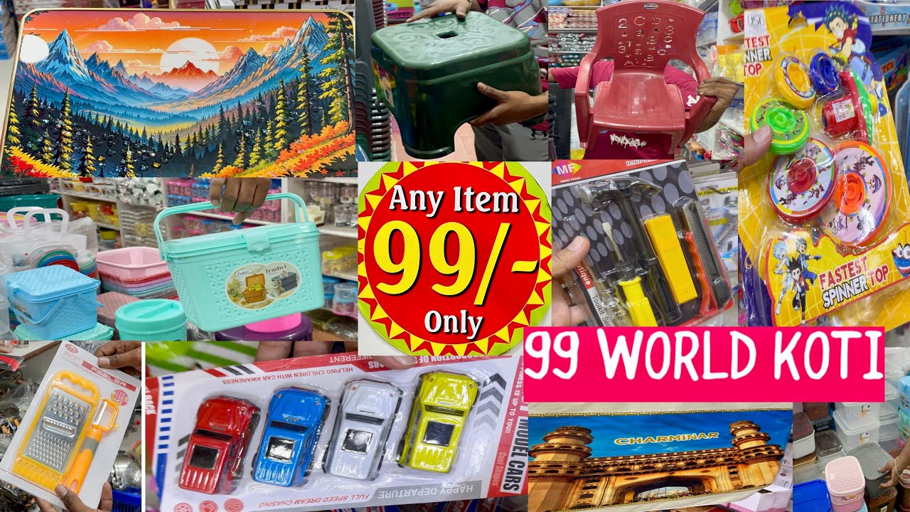 Any item₹99Dhamaka10,000+items 😱vlog homeneeds Rainsuits umbrellas new collection, Koti#viralvideo 🔥