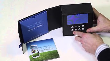 Samsung Video Presentation Box - Custom made video brochure with 4.3" LCD screen