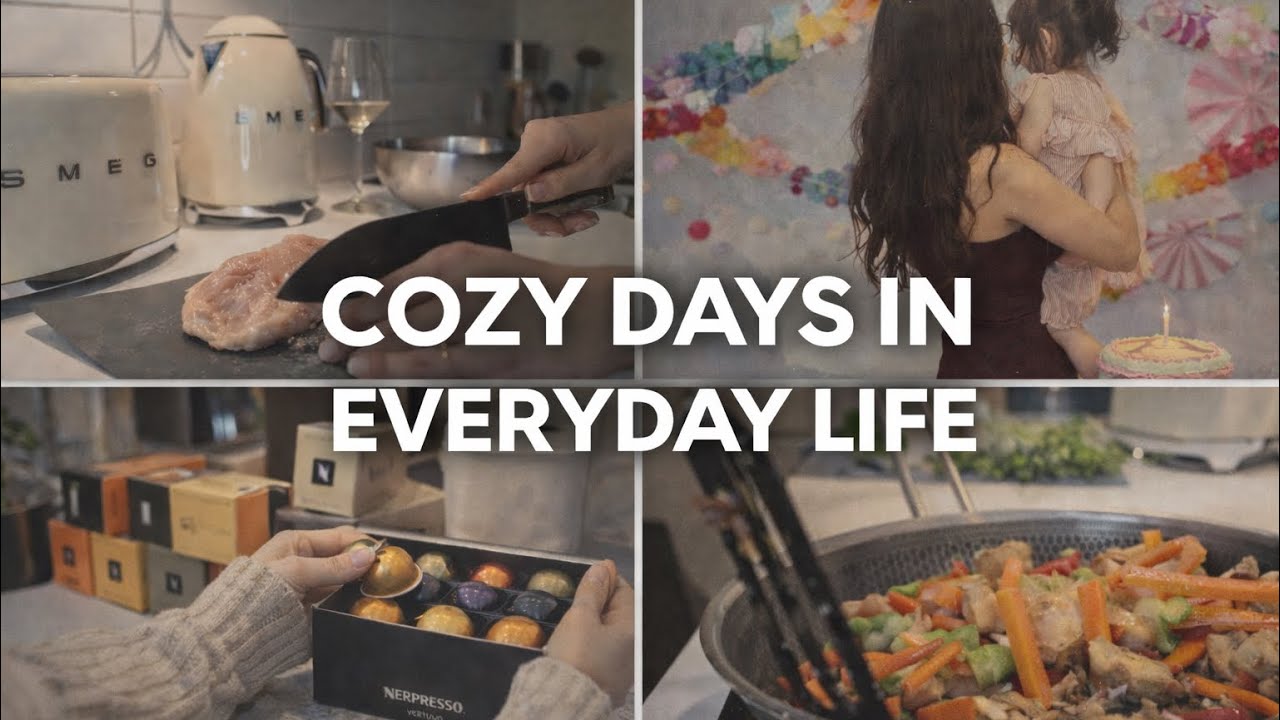 Cozy Winter Vlog ❄️ Cooking, Birthday Party & Nespresso Unboxing ☕️
