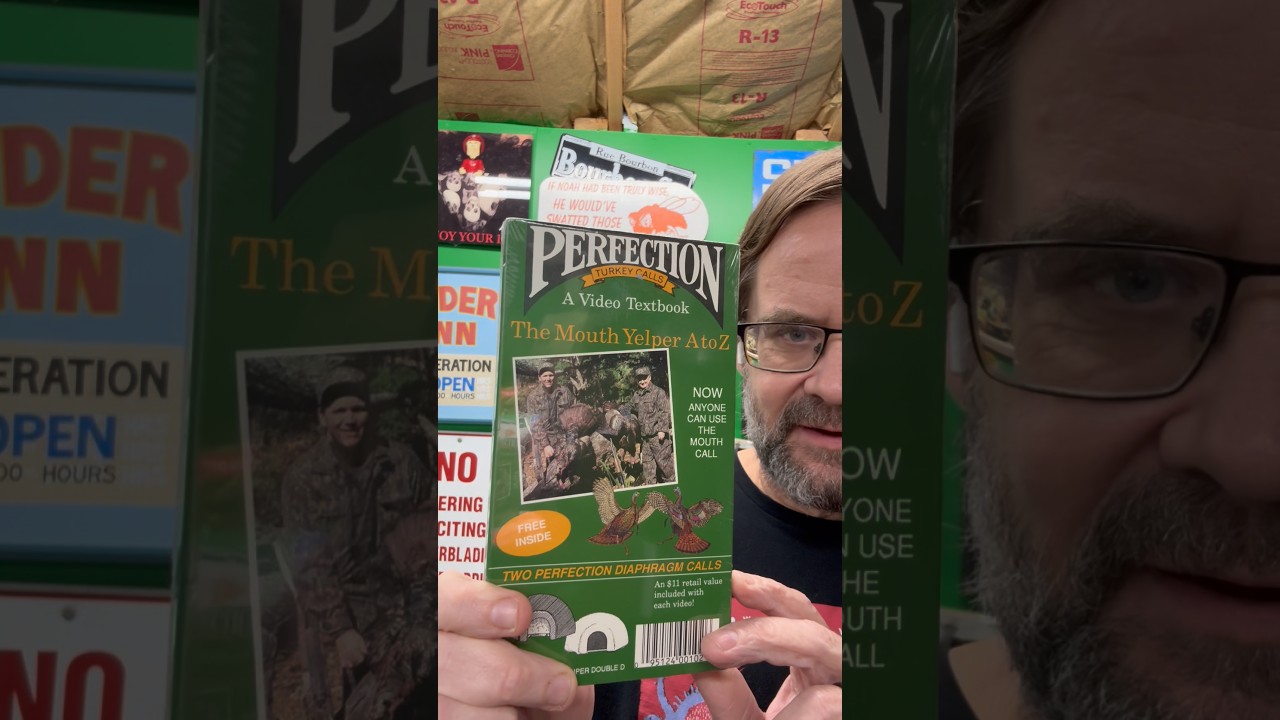 Видео-учебник Джима Клея "The Mouth Yelper" "Perfection Turkey Call" на VHS, новый, запечатанный