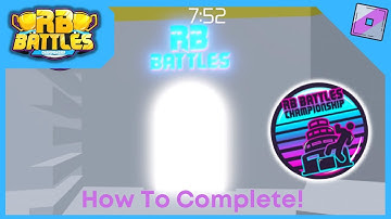 How To Get The Tower Of Hell RB Battles Challenge Badge!