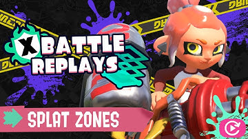 3100XP Top 500 Splat Zones X Battle Replays w/ Hydra Splatling