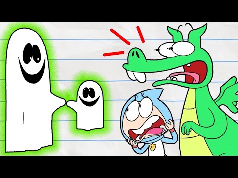 Boy &amp;amp; Dragon | 유령 농담! | 아이들을위한 만화 | WildBrain