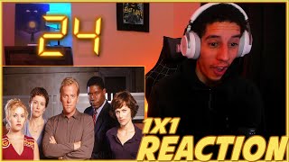 ALL OF THIS HAPPENED IN 1 HOUR | 24 1x1 REACTION | Season 1 Episode 1