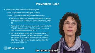 Vaccines Recommendations for the Older Adult | Family Medicine | UCI School of Medicine
