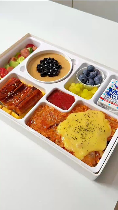 Giant Lunchbox filled with my sister's favorites #food #asmr #bentobox