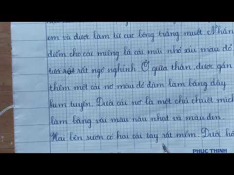 Video Văn lớp 4 5: Tả về con gấu bông. - youtube