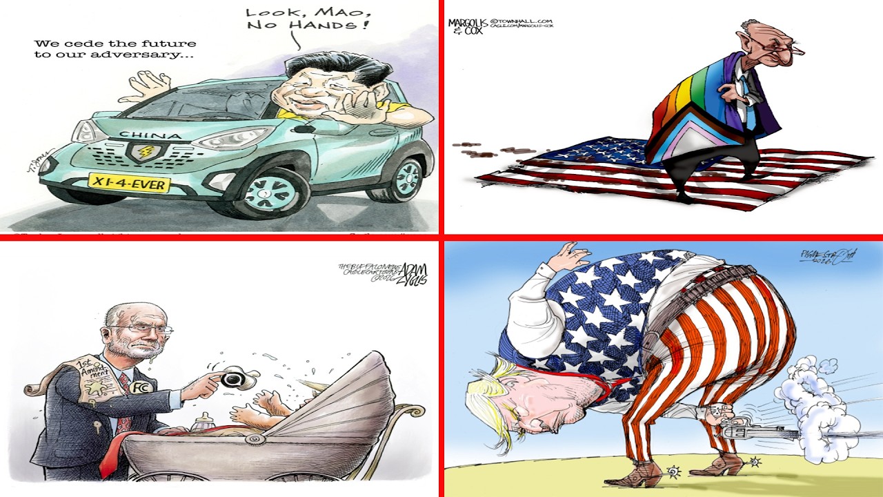 Trump Caricatures & Political Laughs | Today’s Funniest American Political Cartoons|| The Trump Show