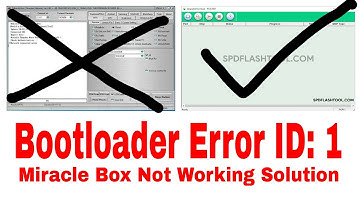 Mobile Software problem/Miracle box is not Working/💯% Solution/Bootloader Error ID: 1 /Mobicare UD?,