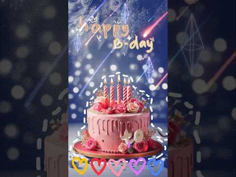 Happy birthday to you song 💖red love #happybirthday #birthdaycake #birthdaysong #생일 #birthday