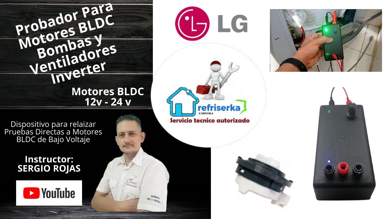 Probador Para Motores Inverter BLDC de 12v  Hasta 24v Bombas y Ventiladores | refriserka