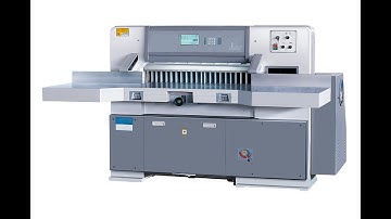 CH-QZX-1150 Program control paper cutter test running at factory workshop