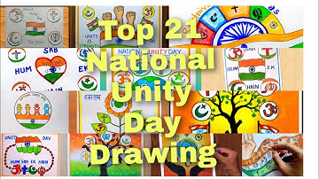 National Unity Day Drawing / National Unity Day poster easy / Rashtriya Ekta Diwas Drawing / Unity