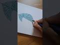 Relax with this calming zentangle leaf drawing #algorithm #viral #art #drawing