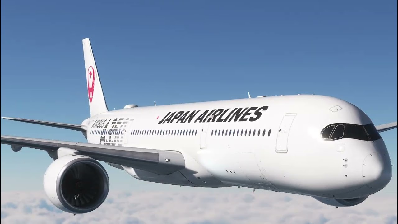 Landing to Chitose From Haneda JAL A350 900