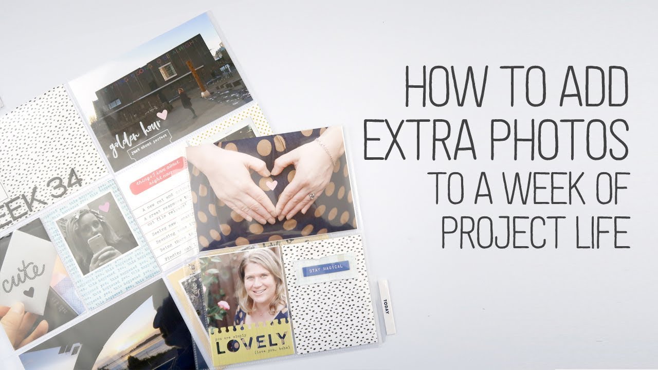 How to add extra photos to a Project Life spread