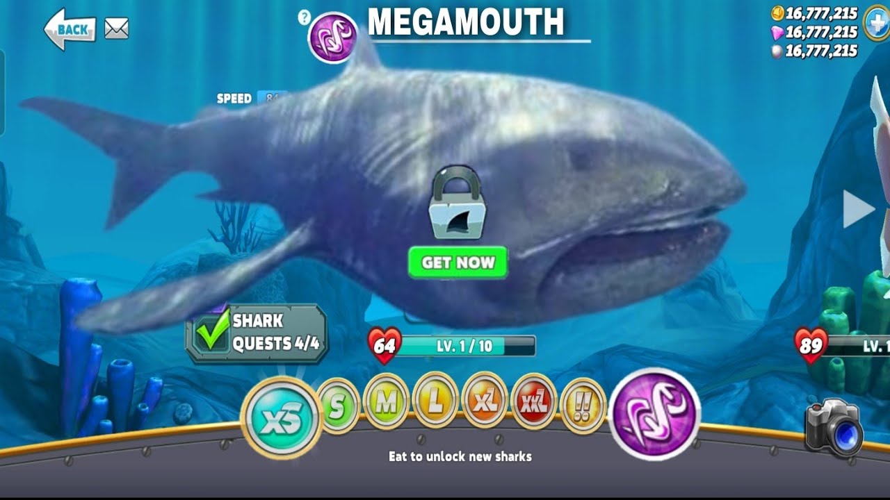 NEW SHARK COMING SOON? GIANT MEGAMOUTH UNLOCKED HUNGRY SHARK WORLD