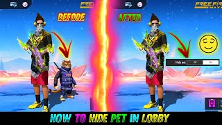 HIDE PET IN LOBBY / GROUP 😯 OPTION - GARENA FREE FIRE MAX , GARENA FREE FIRE INDIA 🔥 screenshot 5