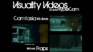 HyperCam vs. Camtasia vs. Fraps Comparison