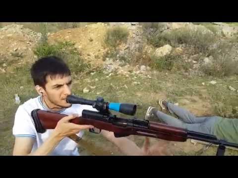 Карабин СКС 7,62×39 стрельба на 70 метров