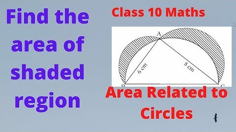 Area Related to Circles|Maths CBSE Class 10|Chapter 12|Area of Shaded Region|NCERT|Rajesh Tutorials