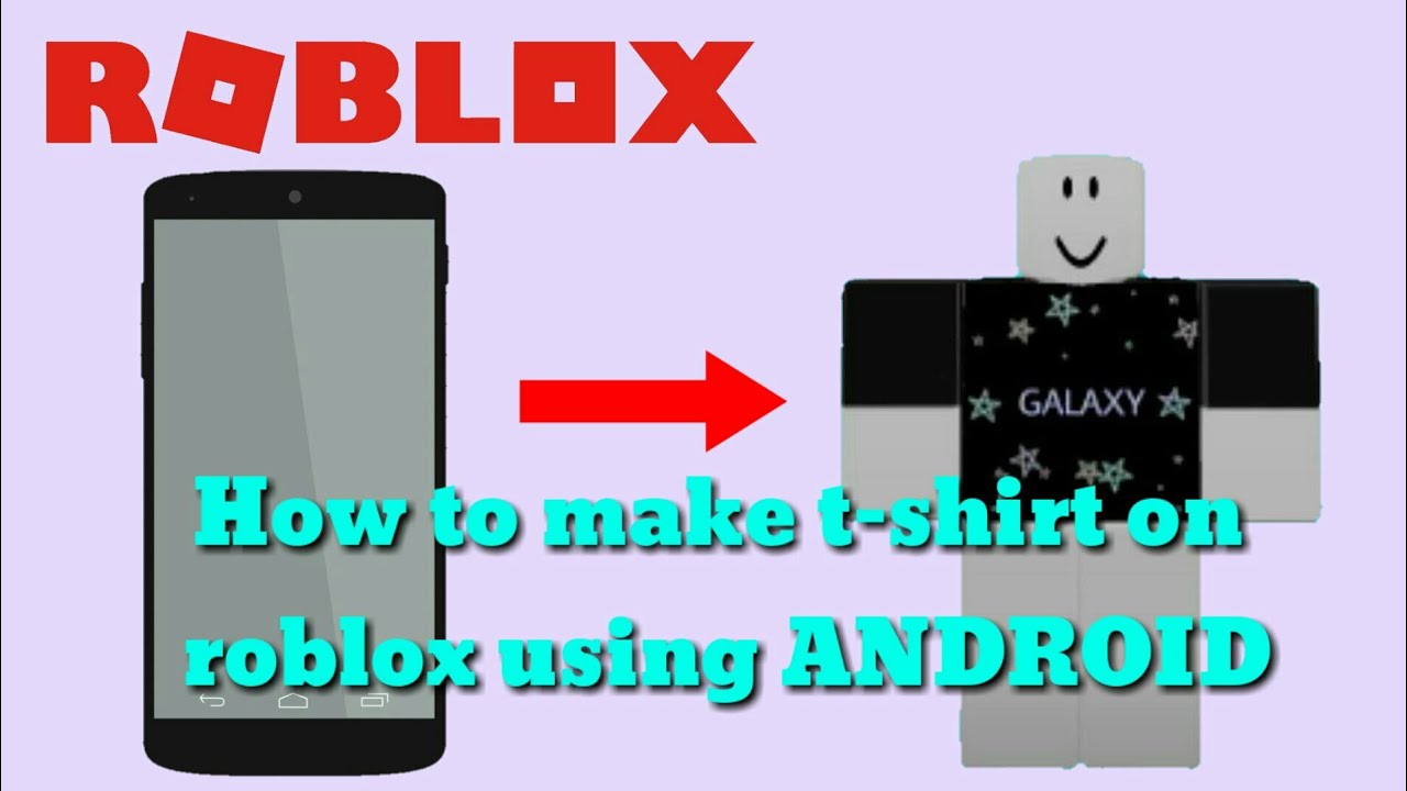 How to make t-shirt on roblox ANDROID/IPHONE 