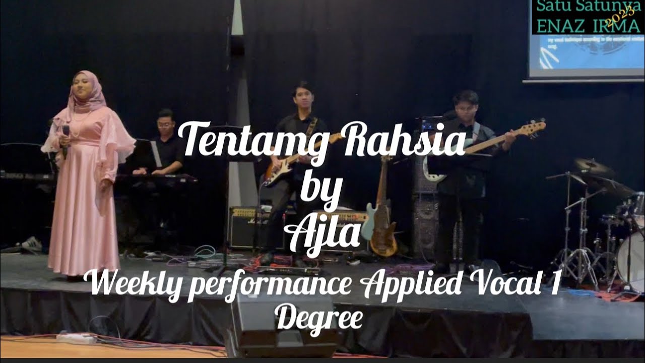 Tentang Rahsia - Shila Amzah Judika by Ajla | Weekly Performance Applied Vocal 1 Degree