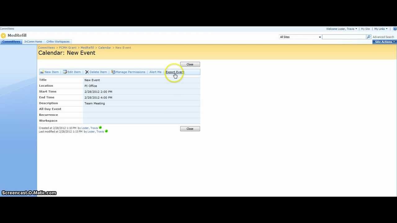SharePoint Calendar How to Use Calendar - Video 11 - YouTube