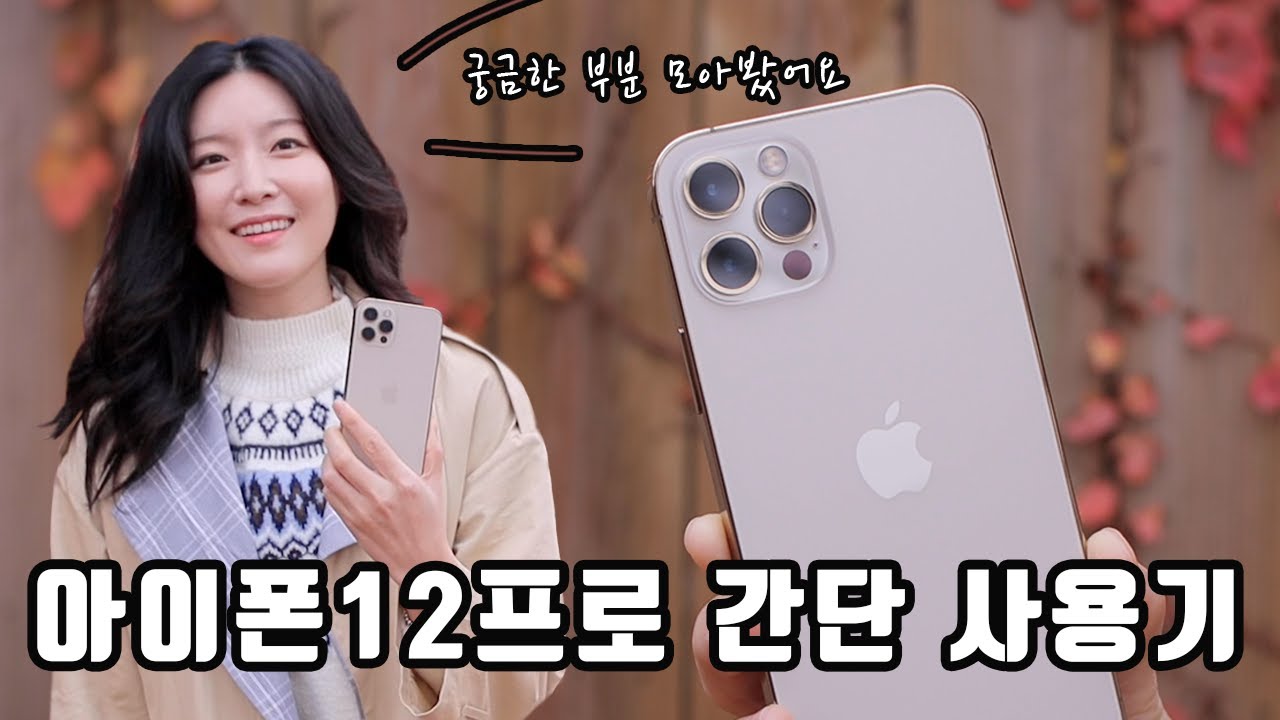 아이폰12프로 I 사과가 사과 깎는 라이브 이후 간단사용기 I 배터리, 사진, 사운드 등
