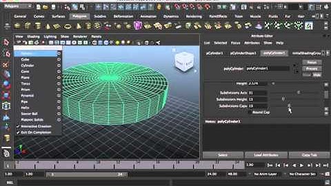 Maya tutorial: 007- Polygonal Primitives
