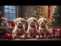 4K Puppy Christmas Scene | No Sound | TV Art