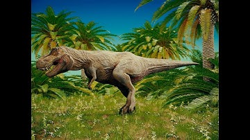 Tyrannosaurus rex (T. rex) animation (Blender - EEVEE)