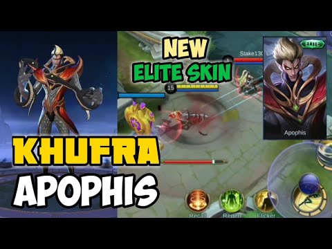 KHUFRA NEW ELITE SKIN APOPHIS | MOBILE LEGENDS - YouTube