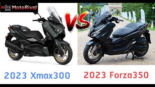 เทียบสเป็กเทคนิค 2023 XMAX300 vs Forza350 สองออลนิว บิ๊กสกู๊ตเตอร์