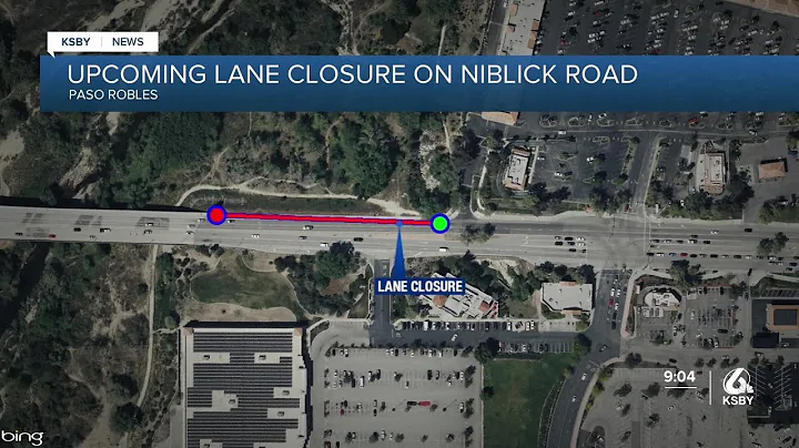 Upgrade to Veterans Memorial Bridge to cause lane closures on Niblick Road in Paso Robles