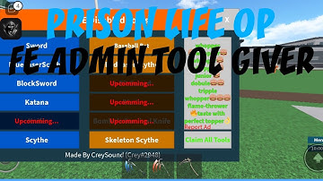 Prison life OP script FE Admin tool giver [fluxus, delta, arceus x]