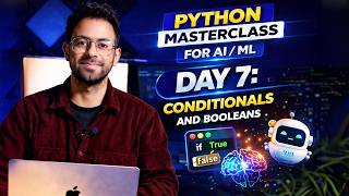 Python for AI/ML Day 7:  Conditionals & Booleans Explained (if, elif, else)