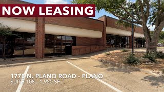 Flex Space for Lease – 1,920 SF | 1778 N Plano Rd, Ste. 108 – Richardson, TX
