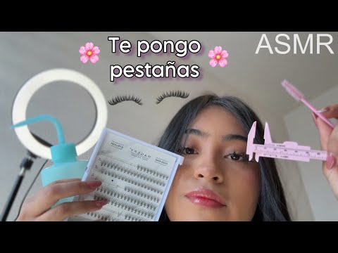 ASMR lashista te pone extensiones de pestañas 👁️👁️ 💕