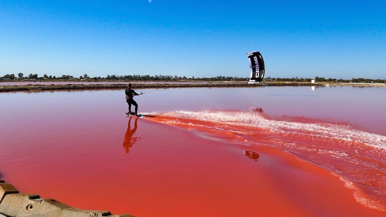I Kitesurfed This Blood Red Water