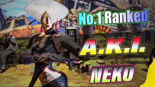 SF6 | Best No.1 Ranked A.K.I. (ネコと和解せよ) NEKO 👉 High-Level Street Fighter 6 Gameplay screenshot 4