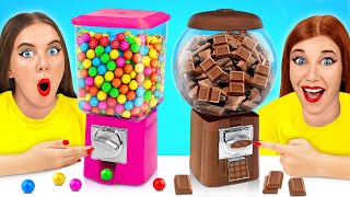 बबल गम vs चॉकलेट खाना चुनौती | महाकाव्य भोजन लड़ाई Multi DO Fun Challenge
