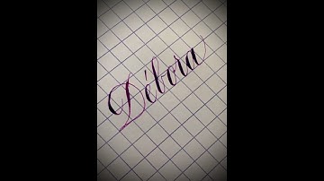 Copperplate calligraphy, tutorial: how I write your name