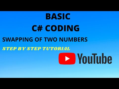 C# CODING HOW TO SWAP TWO NUMBERS USING A THIRD VARIABLE