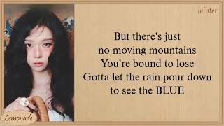 WINTER - BLUE KARAOKE with easy Lyrics