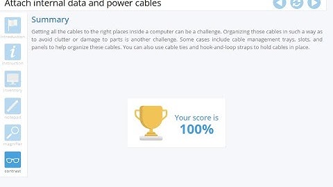 Advanced Hardware Lab 1-8: Attach Internal Data and Power Cables