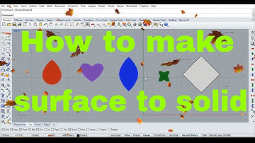 How to make  surfae to solid rhino -jewellery cad design-rhino5/matrix9-combined #rhinoceros #matrix