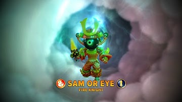 SKYLANDERS IMAGINATORS FIRST FIRE KNIGHT CREATION SAM OR EYE