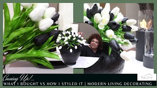 What I Bought vs How I Styled It | Shop With Me | Modern Living Decor
